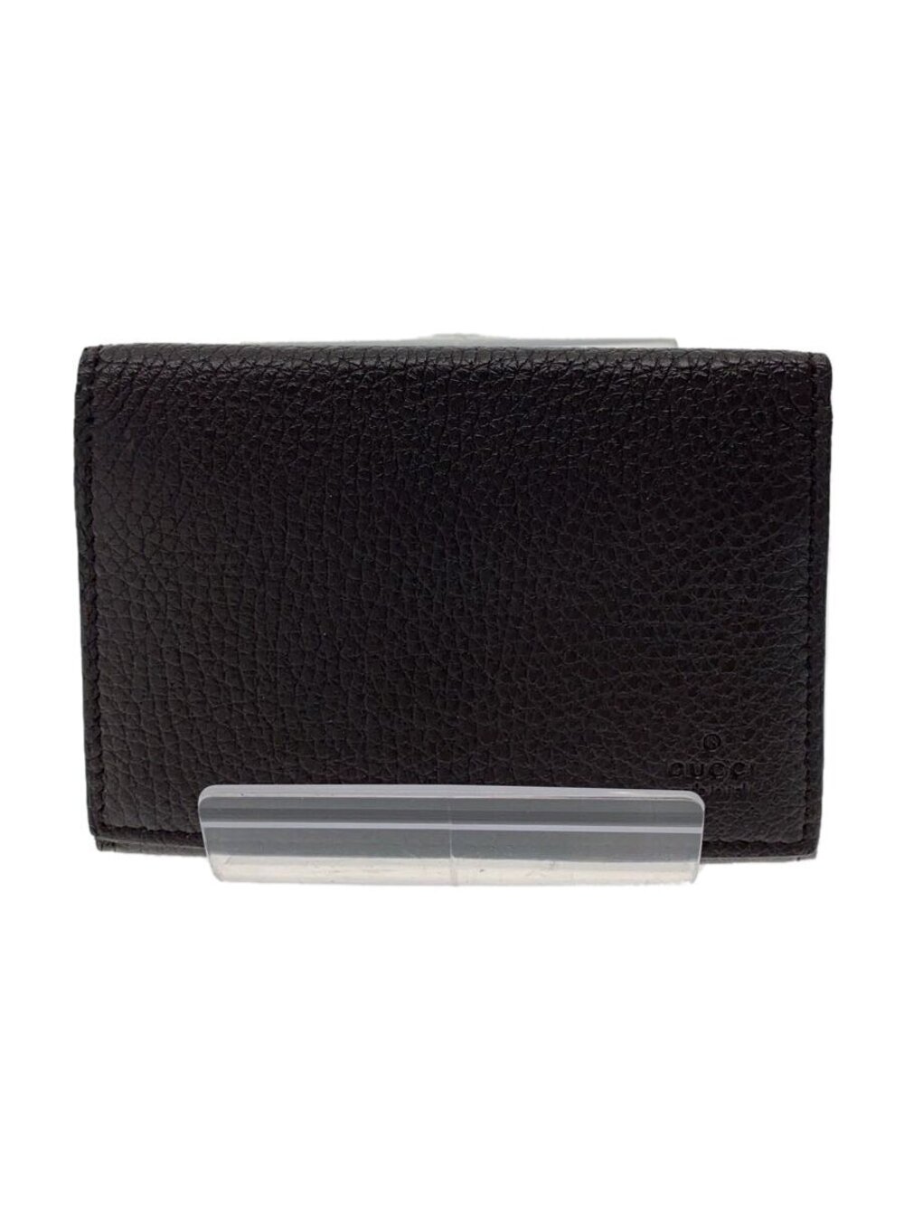 Gucci Card Case Wallet Leather Brown